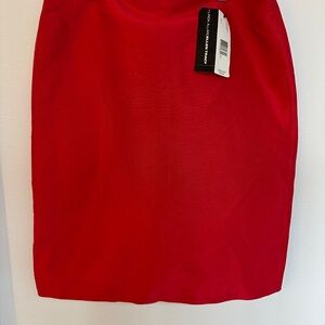 Ellen Tracy/Linda Allard Elegant Red Skirt